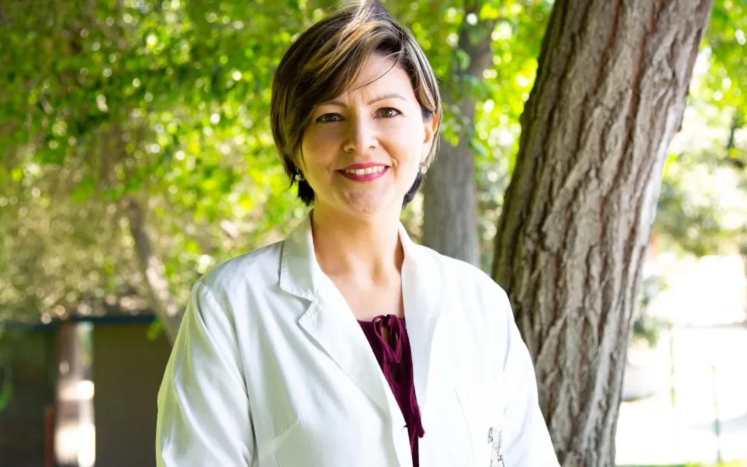 Woman in wellness setting representing perimenopause treatment options