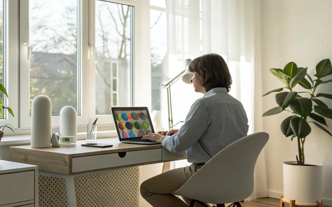 Online metabolic health assessment on a laptop.