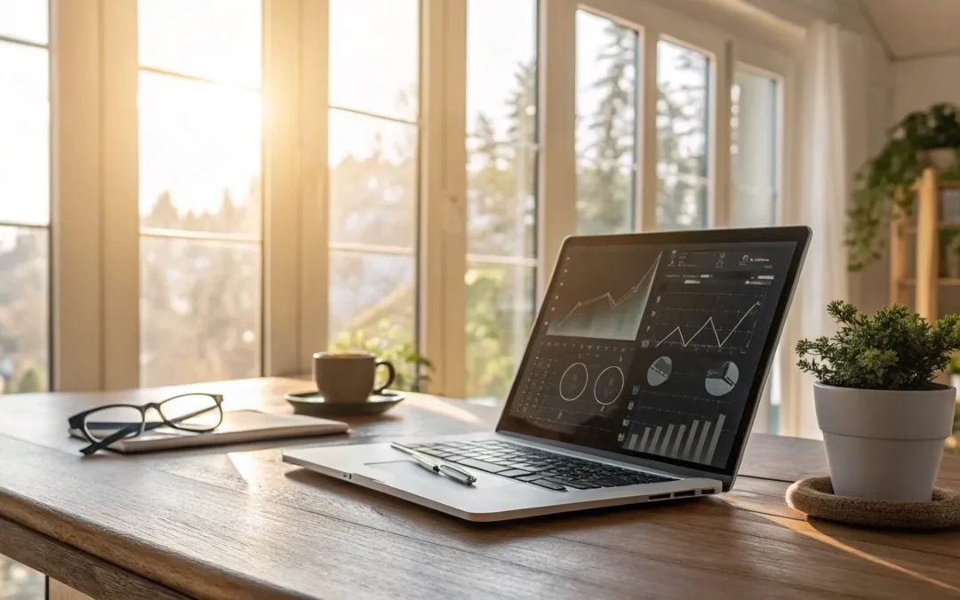 Online testosterone prescription information displayed on a laptop.