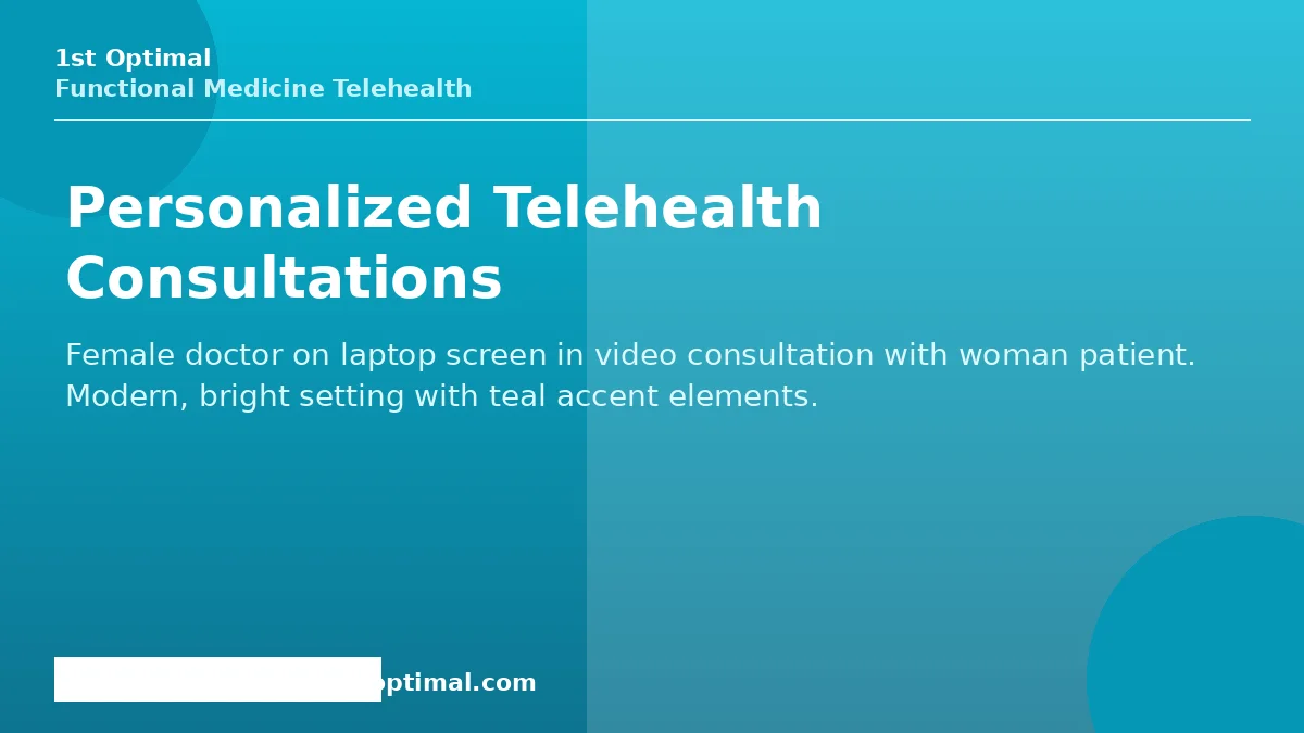 Female doctor conducting a telehealth video consultation for BHRT at 1st Optimal