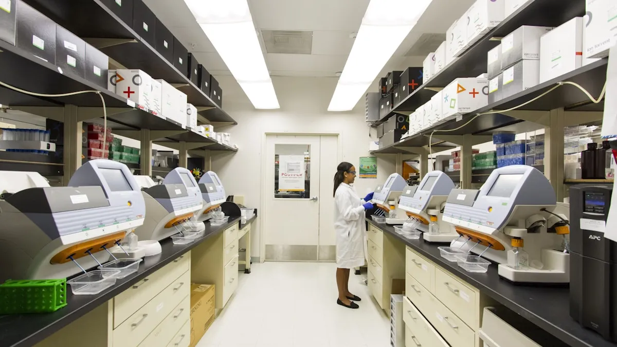 Hormone testing supplies including blood vials for diagnosing progesterone deficiency