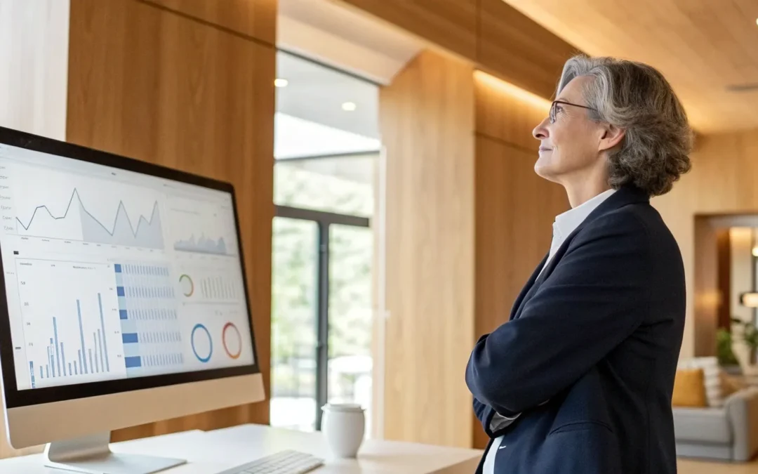 An online doctor reviews a patient's testosterone lab results on a computer.