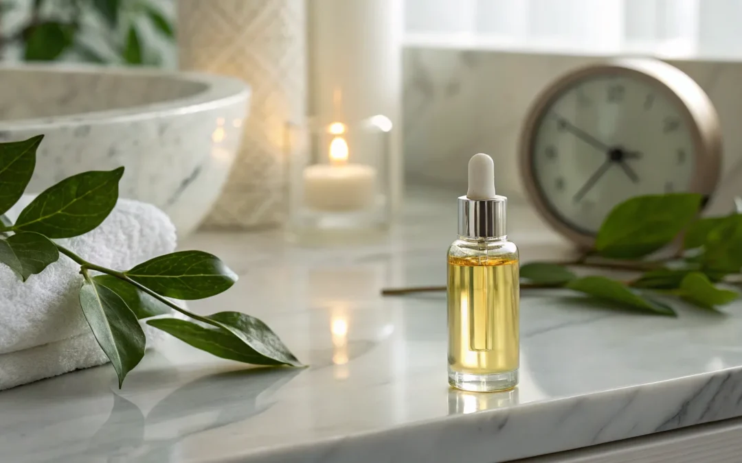 A vial of tesamorelin, a treatment used to reduce harmful visceral fat.