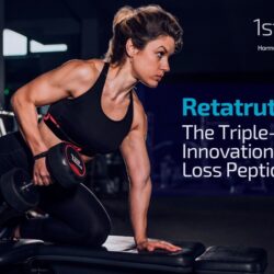 Athletic Woman Working Out Lifting Weight - Retatrutide Weight Loss Article