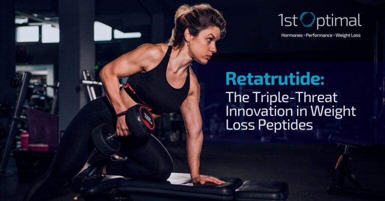 Athletic Woman Working Out Lifting Weight - Retatrutide Weight Loss Article