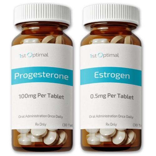 Oral Progesterone or Estrogen Tablets