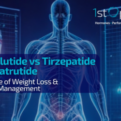 "Comparison of Semaglutide, Tirzepatide, and Retatrutide – The best weight loss and diabetes medications of 2024, featuring futuristic medical visuals."