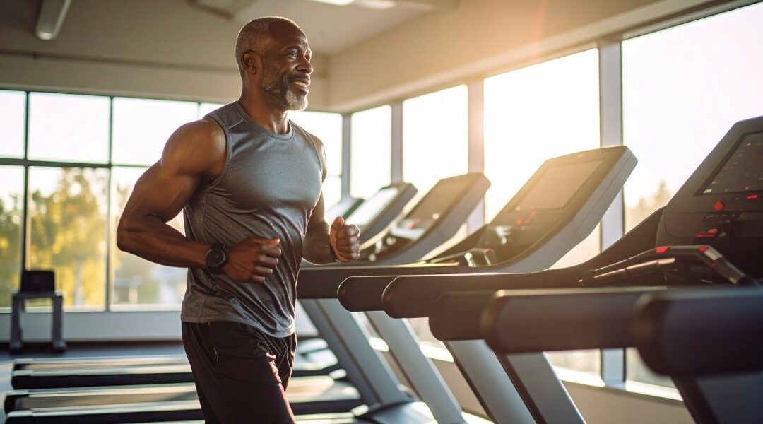 Energy Balance - Man Running on Treadmill