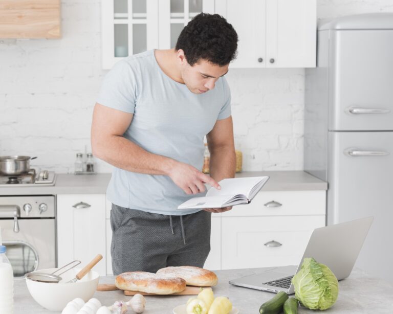 man-looking-from-recipes-online