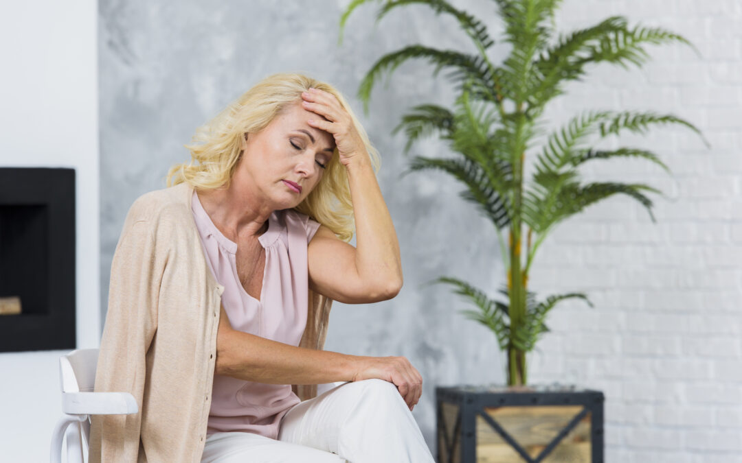 Woman Struggling with Menopause Symptoms