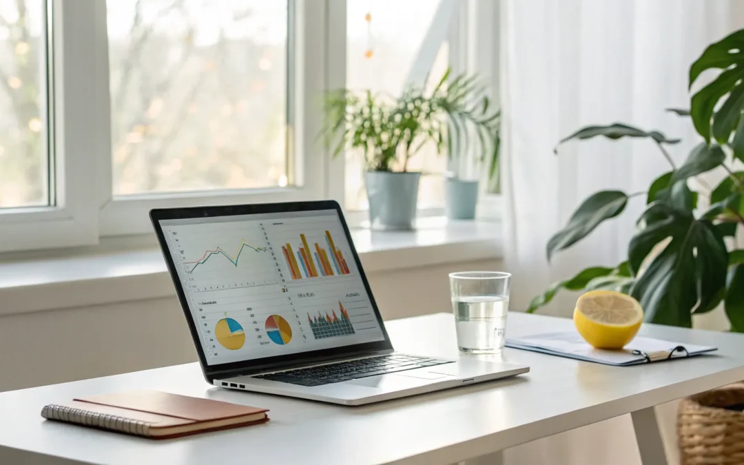 Bioidentical hormone therapy online chart displayed on laptop.