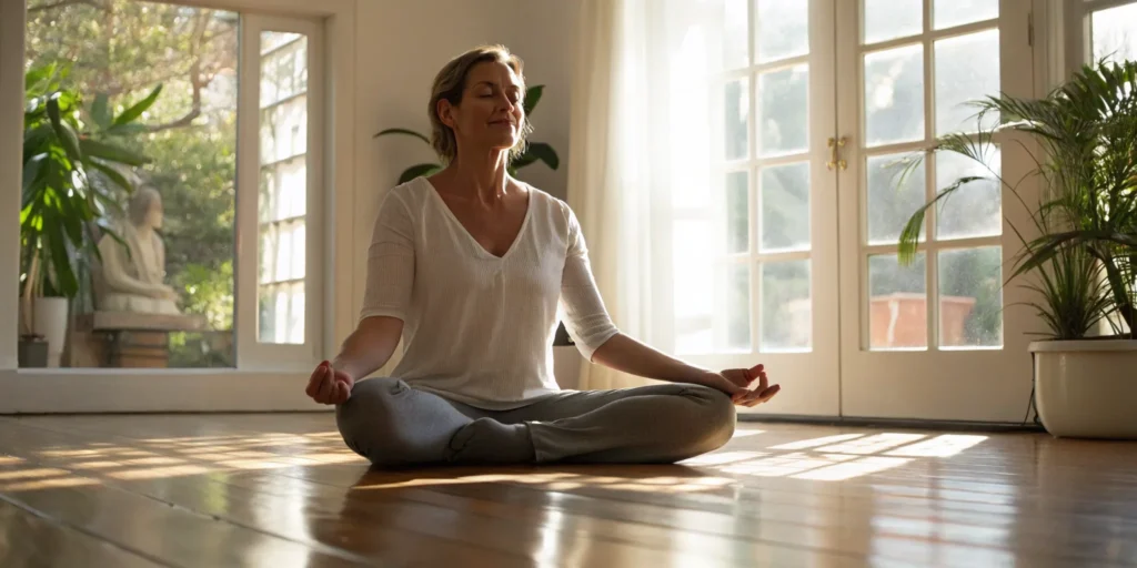 Woman relaxing, representing hormone treatment benefits.