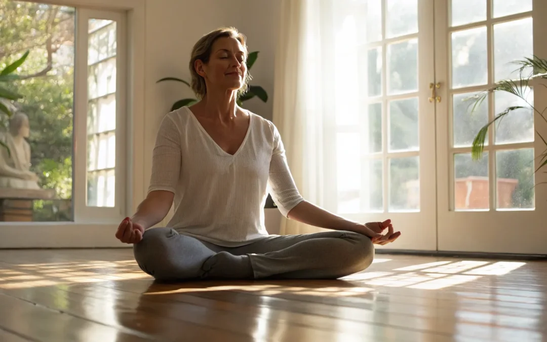 Woman relaxing, representing hormone treatment benefits.