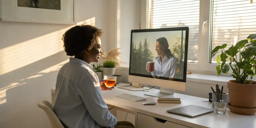 Telehealth partner video call.