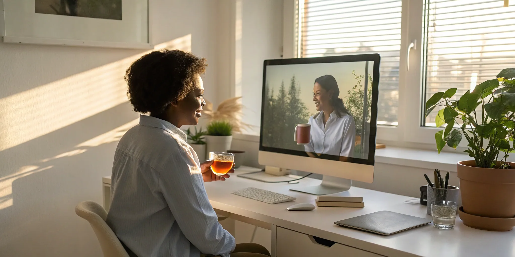 Telehealth partner video call.