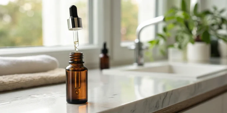 Sublingual weight loss medication in amber dropper bottle.