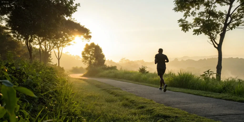 Athlete trains for enhanced performance.