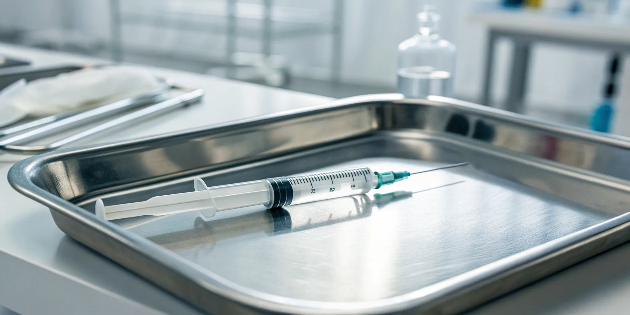 A prescribed dose of injectable testosterone, part of a safe treatment plan.