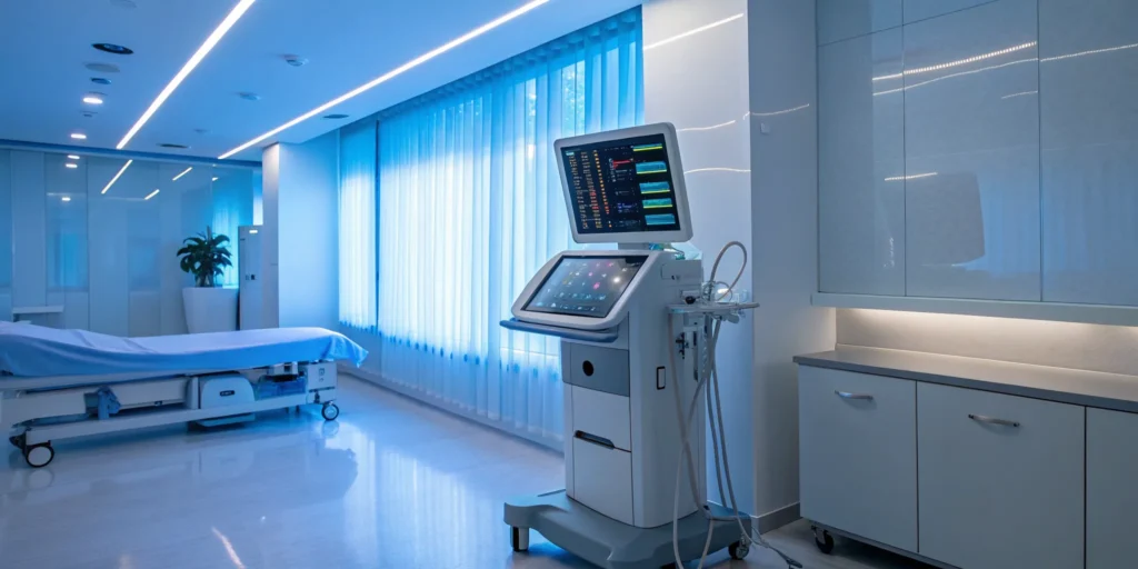 A professional clinic room from a provider of the best online TRT therapy.
