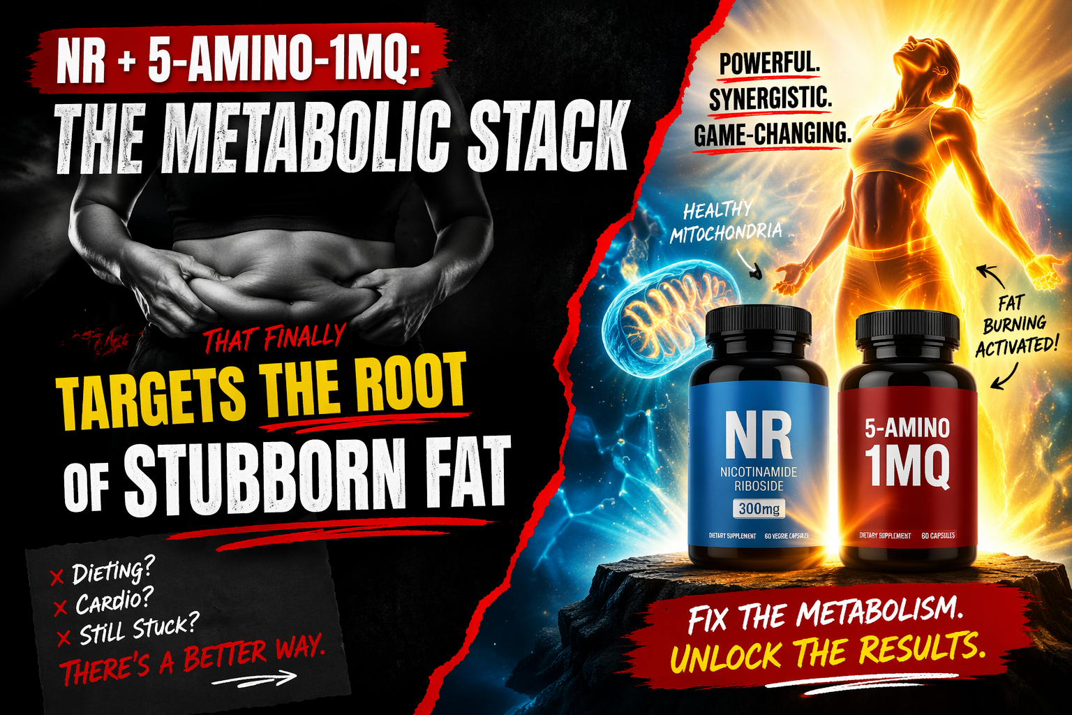 NR + 5-Amino-1MQ: The Metabolic Stack That Finally Targets the Root of Stubborn Fat