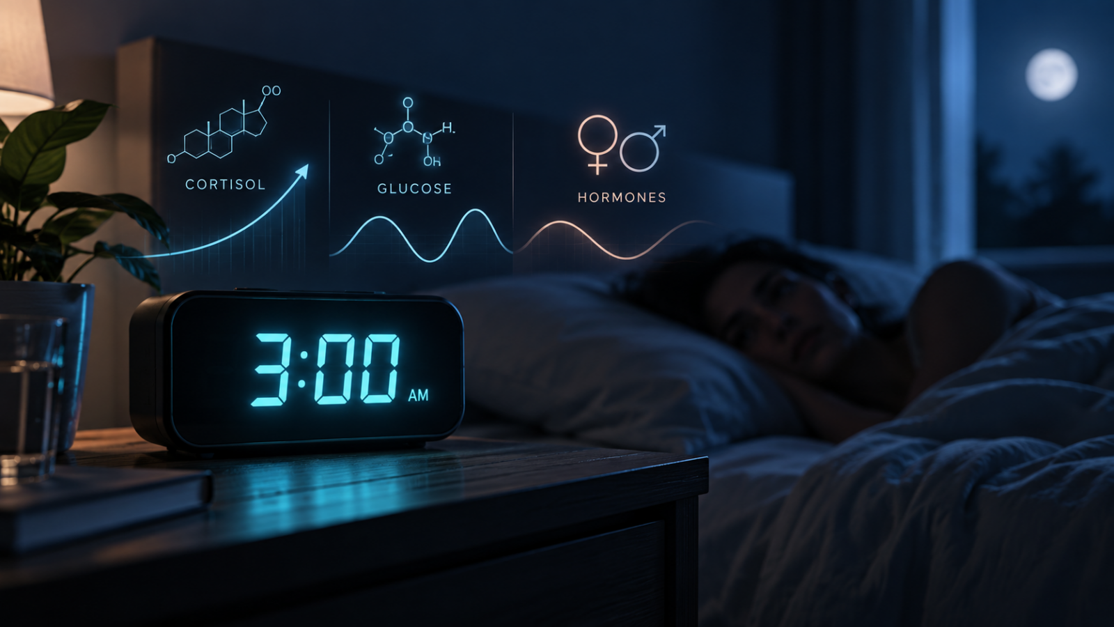 Why You Wake Up at 3 AM: Hormones, Cortisol, Glucose, and Sleep