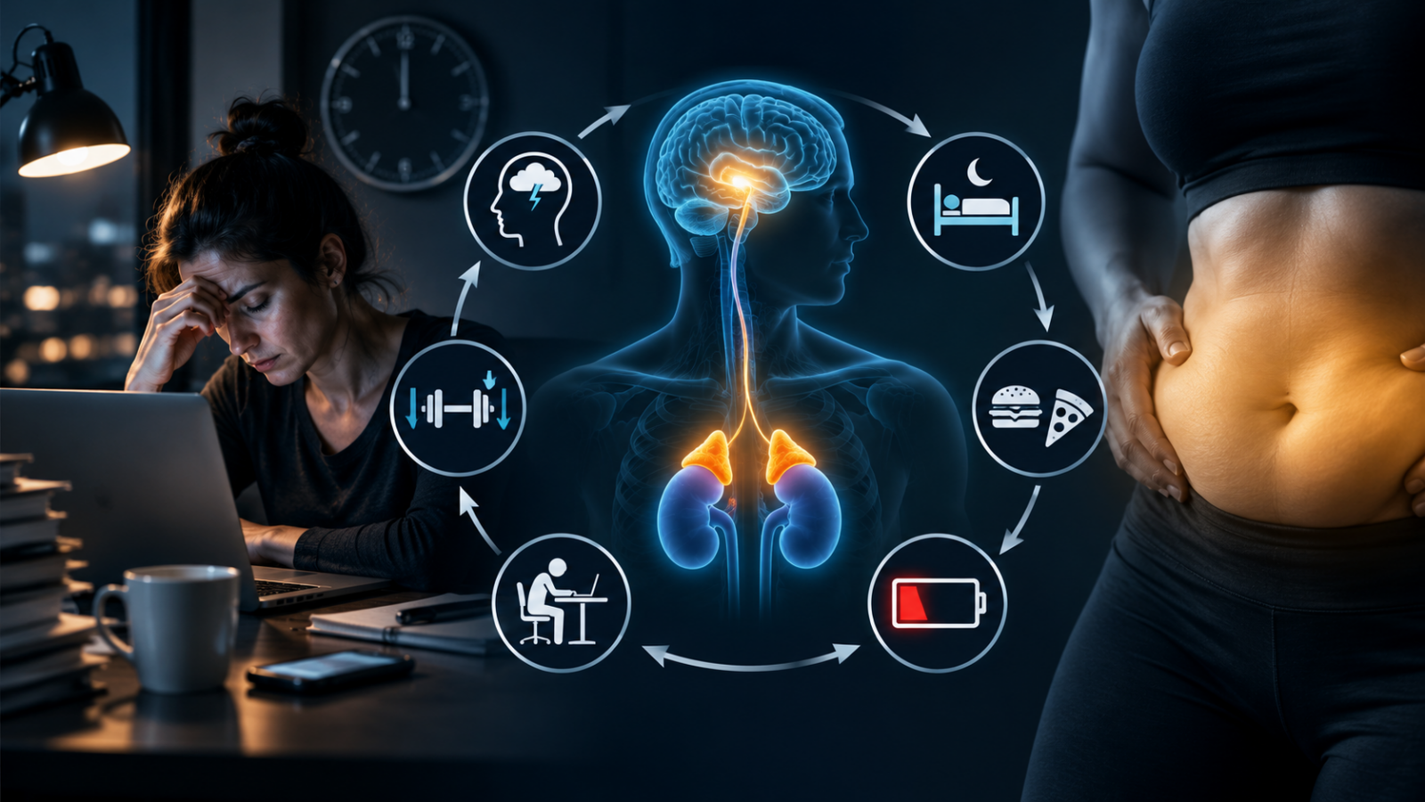 Cortisol, Fat Storage, and Burnout: The Hidden Loop